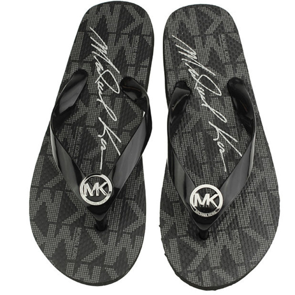 MICHAEL Michael Kors Shoes - 🆕  Michael Kors Jet Set Rubber Flip Flops Black
